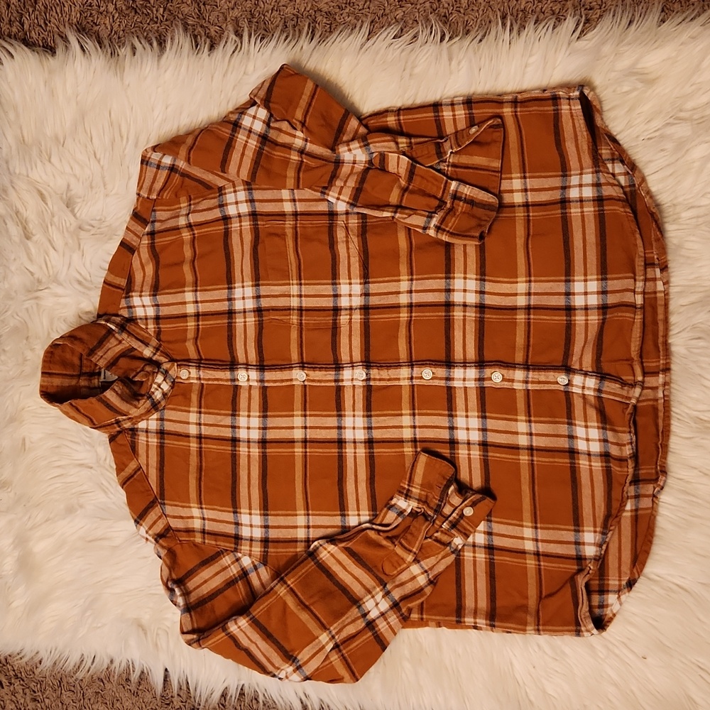 OLD NAVY PLAID FLANNEL WOMEN'S SIZE LARGE